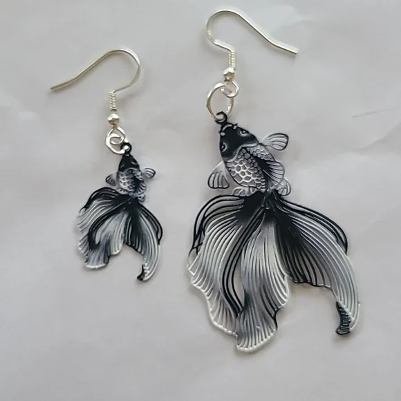 Hand Crafted Koi Fish Earrings - Picture 6 of 8
